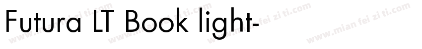 Futura LT Book light字体转换